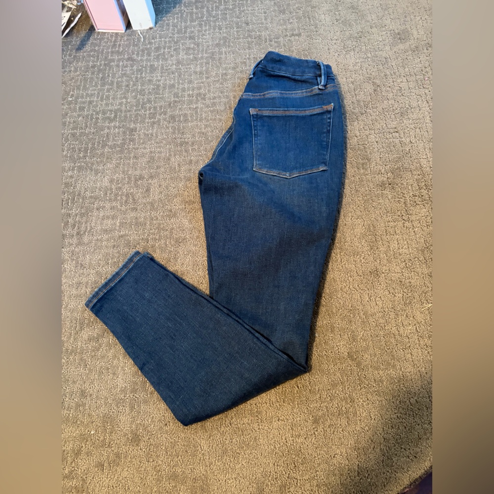 Good American Dark Blue Skinny Perfect Fit Jeans